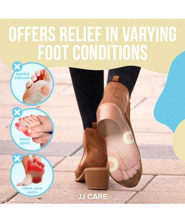 JJ CARE Callus Cushions (Pack of 50) - Round Callus Pads for Bottom of Foot - Soft Felt Foot Pads for Women - Pain Relief & Foot Care - Buy Online on GoSupps.com