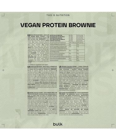Bulk Vegan Protein Brownie Banana Bread Pack of 12 12 Servings - Buy Online on GoSupps.com