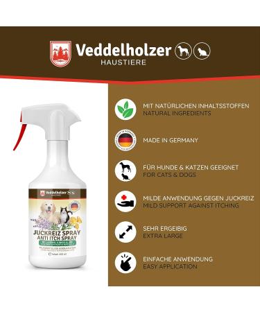 Veddelholzer 500ml Itching Spray for Dogs & Cats - Lavender Relief for Mites | Best Dog & Puppy Accessories - Buy Online on GoSupps.com