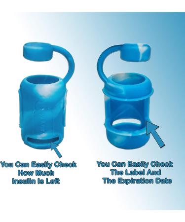4ALLFAMILY Insulin Vial Protector - 2 Pack Short | Portable Diabetic Vial Sleeve for Kid, Adult, and Dogs | Protective Case for Insulin Vials | Travel-Friendly Holder - Buy Online on GoSupps.com