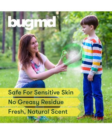 BugMD Buzz Shield Mosquito Repellent Spray - DEET-Free Body and Tick Insect Repellent - Natural Outdoor Bug Spray for Kids and Adults - Buy Online on GoSupps.com