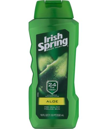 Irish Spring Aloe Body Wash 18 fl oz - Pack of 3 - Buy Online on GoSupps.com