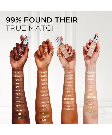  L'Oreal Paris L'Or al Paris True Match Foundation - 3.5D/W - Natural Coverage Foundation with Hyaluronic Acid and SPF 16 - 30 ml - Vegan - Buy Online on GoSupps.com