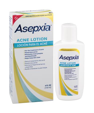 ASEPXIA Acne Astringent Lotion 1.86% Salicylic Acid for Pimples Blackheads Clogged Pores 4 oz