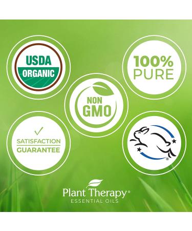 Plant Therapy Top 6 Organic Essential Oil Set - Lavender, Peppermint, Eucalyptus, Lemon, Tea Tree - 100% Pure USDA Organic - Aromatherapy & Therapeutic Grade - 10 mL - Buy Online on GoSupps.com