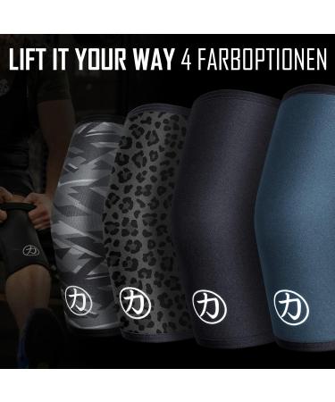 Strength Shop 7mm Neopren Kniebandage f r Damen & Herren - Camouflage IPF Wettkampf-Kniebandagen extrem rei fest & resilient ideal f r Powerlifting & Kraftsport - 1 Paar (L) - Buy Online on GoSupps.com