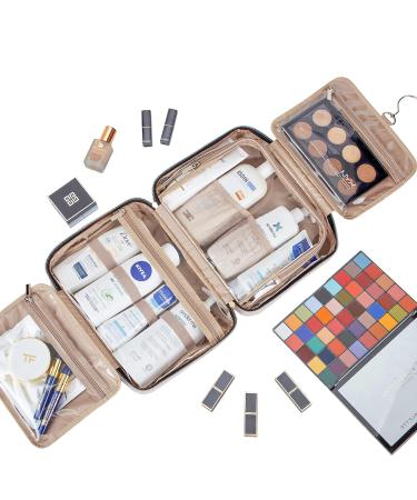 NISHEL Large Women's Travel Toiletry Bag - Pink Organizer for Makeup, Accessories & Toiletries - Buy Online on GoSupps.com