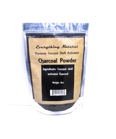 Extra Large Activated Charcoal Powder. Food Grade, Alleviates Gas & Bloating, Natural Teeth Whitener, Rejuvenates Skin, Promotes Natural detoxification derived from Coconut Shells
