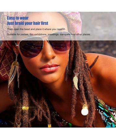 YUYTE Dreadlock Accessories Hair Jewelry for Braids Exquisite Dreadlocks Hair Rings Alloy Jewelry Including Beads Conch Pearl Wing Butterflies Gold Spring Tortoise - Buy Online on GoSupps.com