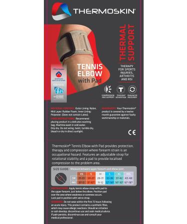 Thermoskin Tennis Elbow Strap with Pad - Large Beige | Comfort & Support for Tennis Players - Buy Online on GoSupps.com