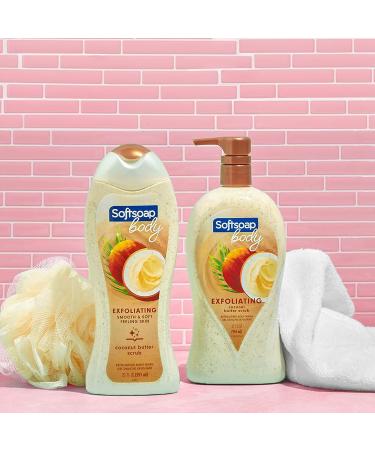 Softsoap Coconut Butter Scrub Exfoliating Body Wash - 20oz - Buy Online on GoSupps.com