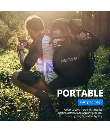 NEEWER 43Inch Light Reflector 5-in-1 Collapsible Multi Disc with Single Grip and Bag - Studio and Outdoor Photography Lighting Kit - Buy Online on GoSupps.com