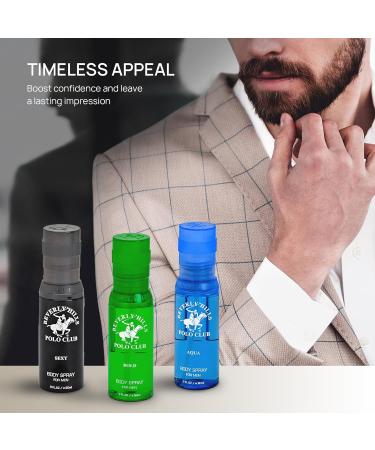Beverly Hills Polo Club Men's Body Spray Collection Gift Set Featuring Luxury Designer Cologne Scents for Long Lasting Freshness BHPC 3 oz 3 Count (Green) - Buy Online on GoSupps.com