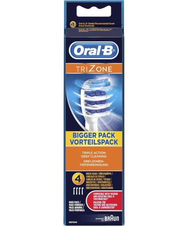 Buy Braun Oral-B 52708 Trizone Brush Heads - 4-Pack Oral Care Accessories for Brighter Smiles - Buy Online on GoSupps.com