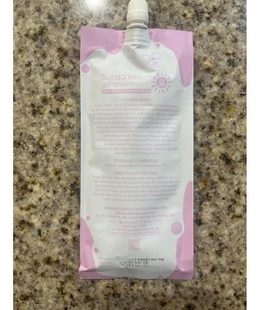 Brilliant Skin Sunscreen Gel-Cream Refill Sachets 50g Pack of 2 - Buy Online on GoSupps.com
