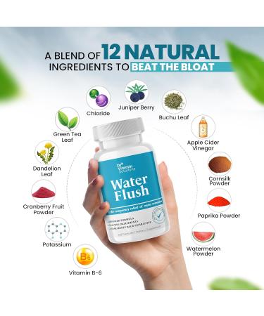 Dr Vitamins Diuretic Water Pills for Weight Control - Natural Relief from Bloat & Swelling - Green Tea Cranberry & Dandelion Extract - 120 Caps for Men & Women - Buy Online on GoSupps.com