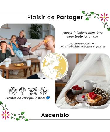  Ascenbio Ascenbio Chung Hao Traditional High Grade Organic Jasmine Green Tea Floral unflavored 100% natural 180g loose leaf Prepared and packaged - Buy Online on GoSupps.com