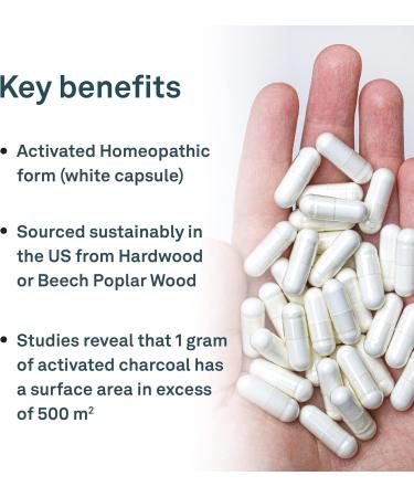 Organika Full Spectrum Plant Enzymes- Helps Break Down Carbs Fat Protein Dairy- 60 vcaps & Activated Charcoal- Homeopathic Charcoal Digestive Support Detox Gas and Bloating Support- 90vcaps - Buy Online on GoSupps.com