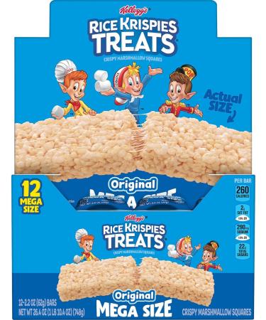 Rice Krispies Treats Marshmallow Snack Bar collations pour enfants d jeuner scolaire original barre de 62 4 g (1 bar) - Buy Online on GoSupps.com