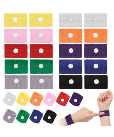Cindeer 40 Pieces Motion Sickness Bands for Kids Adults Anti Nausea Wristbands Sea Sickness Adjustable Relief Acupressure Wrist Bands for Car Sickness Pregnancy Ride Sea Flying Travel