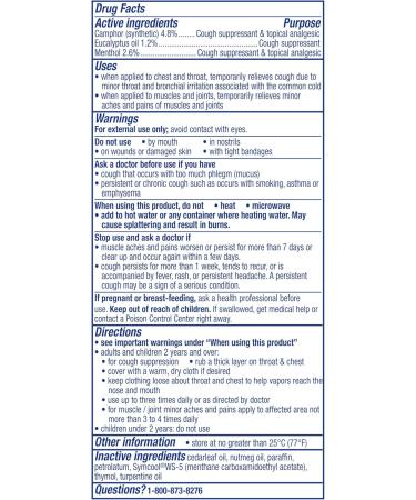 Vicks VapoRub Advanced Plus - Powerful Cough Suppressant & Chest Rub | Fast Relief 2.82oz x 2 - Shop Internationally - Buy Online on GoSupps.com