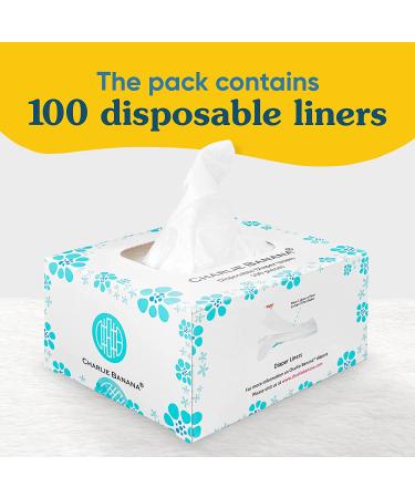 Charlie Banana Baby Disposable Cloth Diaper Liners and Baby Wipes  Unscented  100-Pack - Buy Online on GoSupps.com