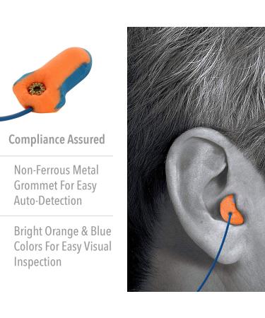 Howard Leight LT-30 32NRR Laser Trak Corded Earplugs - Orange/Blue 100 Pairs - Buy Online on GoSupps.com
