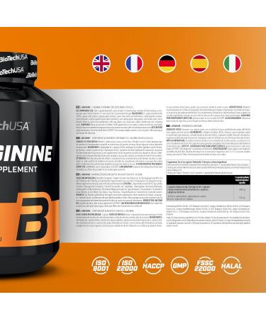 BioTechUSA L-Arginine Capsules 1000mg - Nitric Oxide Support for Athletes | 90 Capsules - Enhance Performance & Recovery - Buy Online on GoSupps.com