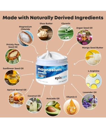 Magnesium Cream for Neuropathy Nighttime Relaxation - Nerve Muscle Cramps & Body Pain Support Lotion with Lavender - Relaxing Calming Nighttime Rub for Feet Back Leg Circulation (4 oz) 4 Ounce (Pack of 1) - Buy Online on GoSupps.com