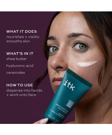 ITK Skincare Deep Moisture Anti-Aging Face Cream - Hyaluronic Acid Ceramides & Shea Butter for Rich Hydration Fine Line & Wrinkle Reduction Smooth Dry Skin - International Shipping Available - Buy Online on GoSupps.com