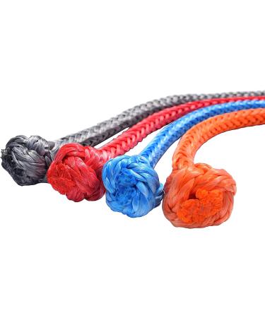 QIQU 1/4 80mm Single Leg Soft Shackle - Blue - Ideal for Sailing, Climbing, Camping & Recovery - Buy Online on GoSupps.com