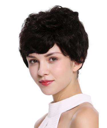 WIG ME UP NG-HH-13-0 Human Hair Wig for Women & Men - Short Wavy Fashionable Natural Undyed Dark Brown - Buy Online on GoSupps.com