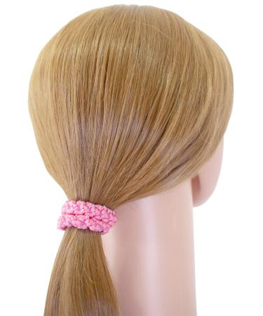 Hollihi Large Elastic Hair Ties - Ponytail Holders for Thick Hair | 20 Neutral Color Braided Ribbons for Women & Girls - Buy Online on GoSupps.com