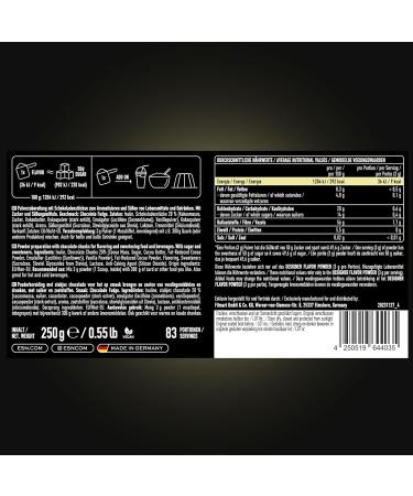 ESN Designer Flavor Powder - Chocolate Fudge 250g | Low Sugar Low Calorie Made in Germany | Premium Flavoring for Desserts - Buy Online on GoSupps.com
