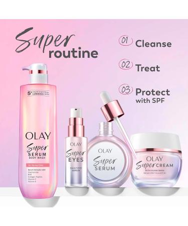Olay Super Cream with Sunscreen SPF 30 Lightweight Face Moisturizer with Sun Protection 5-in-1 Skin Care Benefits - Hydrating Brightening Firming - Niacinamide Vitamin C Collagen Peptide 1.7 oz Floral and Ginger 1.7  - Buy Online on GoSupps.com