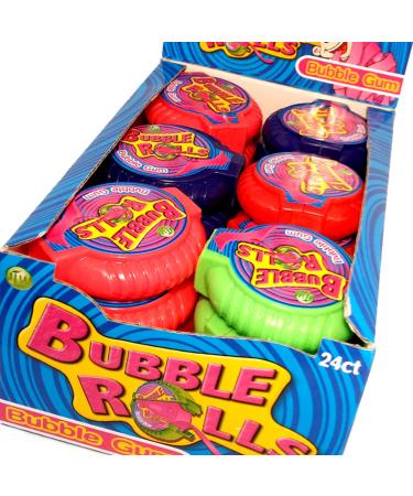Bubble gum rolls 24 fruit flavour chewing gum candy Birthday Party goody bag