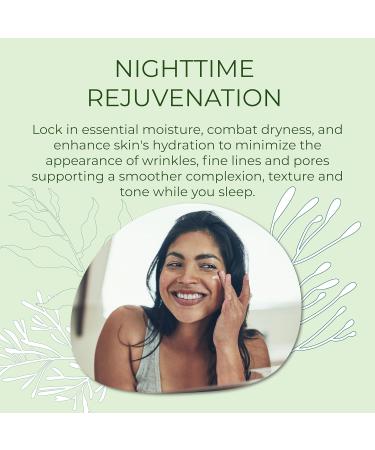 Kelp Tamanu Oil Night Cream | Hydrating Anti-Aging Face Moisturizer for All Skin Types - 1 Oz - Buy Online on GoSupps.com
