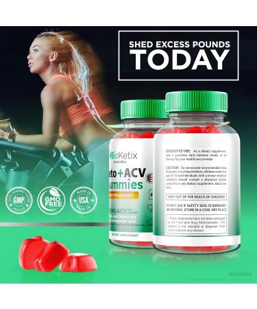 (2 Pack) Bioketix Keto ACV Gummies Official Bio Ketix Gummies All Natural Apple Cider Vinegar 1000 MG Premium Weight Loss Support Formula ACV Keto Gummy Keto+ACV Gomitas Reviews (120 Gummies) - Buy Online on GoSupps.com