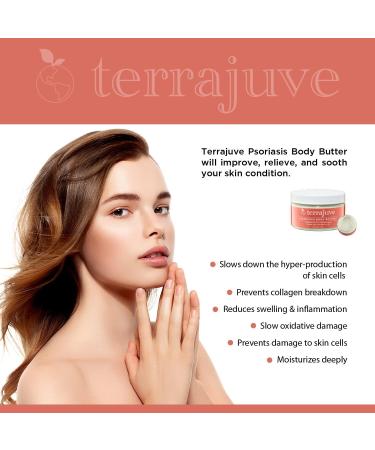 Terrajuve Psoriasis Treatment Cream: Natural Soothing Lotion for Dry, Itchy Skin - Organic, Safe for Baby - Made in USA - Buy Online on GoSupps.com