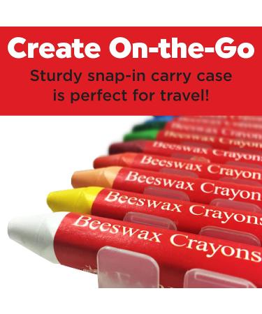 Faber-Castell Beeswax Crayons - 12 Vibrant Colors in Durable Storage Case (12 Count) - Buy Online on GoSupps.com
