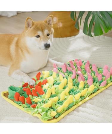 MHTTEC Dog Sniffing Mat Tulip Snuffle Mat for Dogs 60cm x 40cm Dog Nosework Feeding Mat Polar Fleece Interactive Dog Toys Enrichment Pet Foraging Mat for Smell Training and Slow Eating Flowering Shrubs 60cm*40cm - Buy Online on GoSupps.com