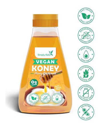 Simply Keto Kone - Vegan Honey-Taste Syrup | Sugar-Free 1.5g KCAL 0g Net Carbs Sweetened with Erythrit & Stevia | Keto & Lower Carb - Buy Online on GoSupps.com