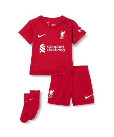 Liverpool FC Unisex Kit Season 2022/23 Official Home Shirt Tough Red/White 24-36 (90-95 cm)