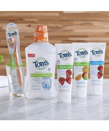 Toms of Maine Fluoride-Free Children's Toothpaste Silly Strawberry 4.7 oz - 3 Count - Buy Online on GoSupps.com