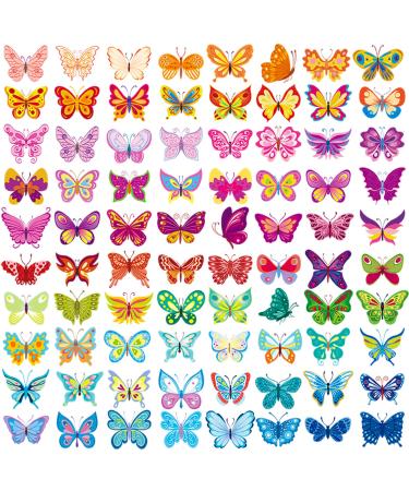 81 Styles Butterfly Tattoos Temporary for Kids  Colorful & Waterproof Butterfly tattoos Set Party Tattoos Decorations for Women and Girls (10 sheet)
