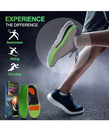 Arch Support Shoe Inserts for Men & Women | Pain Relief Insoles for Flat Feet & Plantar Fasciitis - Heavy Duty Shock Absorbing Best for Standing All Day - Buy Online on GoSupps.com