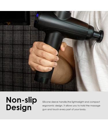 Maxfree Massage Gun for Neck & Back - Deep Tissue Percussion Muscle Massager for Athletes - EM-12 (Black) - Buy Online on GoSupps.com