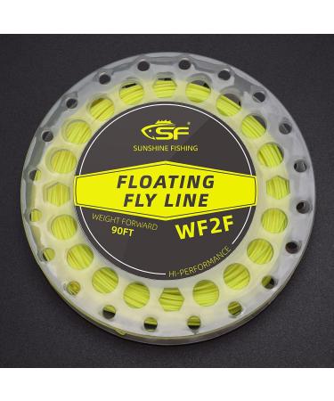 Buy SF Fly Fish Cord with Welded Loops - 24m Floating Weight for Trout - WF2 to WF9 - Freshwater - Fluorescent Yellow - Buy Online on GoSupps.com