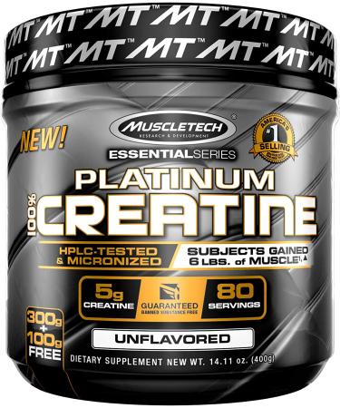 MuscleTech Essential Series Platinum Creatine - Not Flavored - 400 Grams
