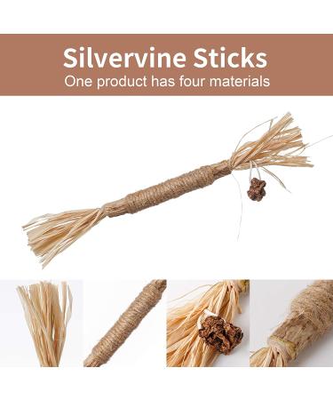 Catnip Chew Toy for Cats | Interactive Silvervine Stick for Kitten Teething | Teeth Cleaning Cat Toy - Buy Online on GoSupps.com